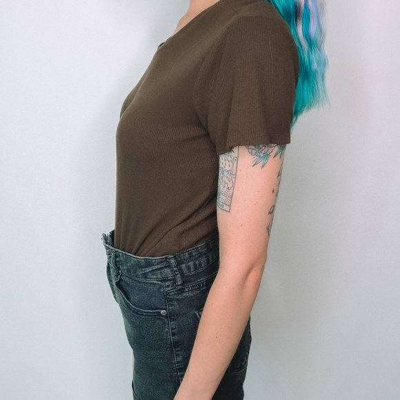 Forever 21 Army Green Bodysuit - Picture 3 of 5